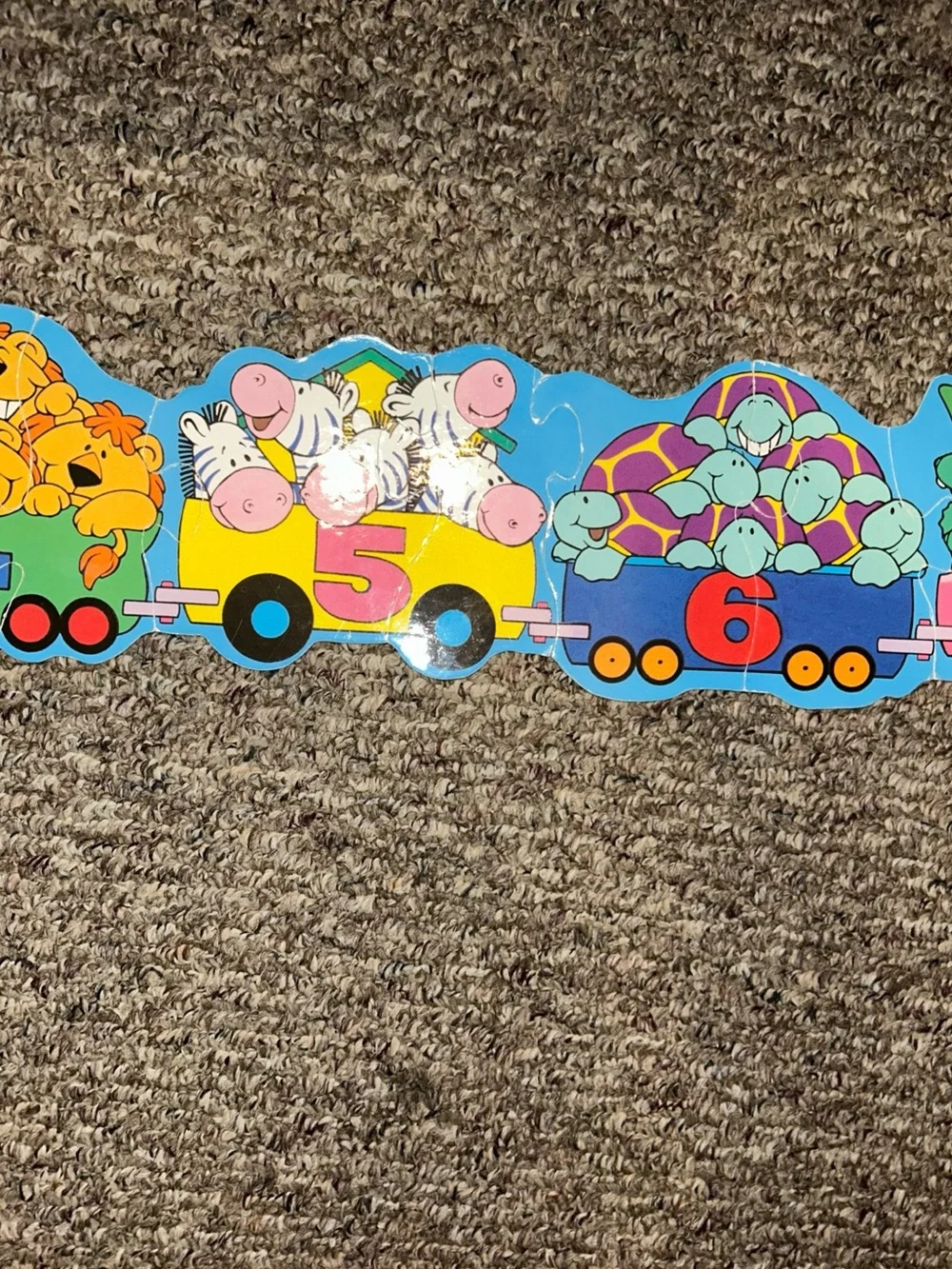 Great American Puzzle Factory, 20 Piece Train Shaped Floor Puzzle, *Complete*